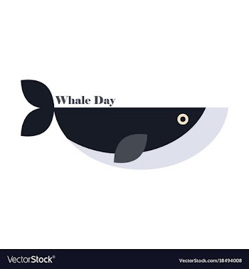 Flat icon on theme save whales whale day vector image