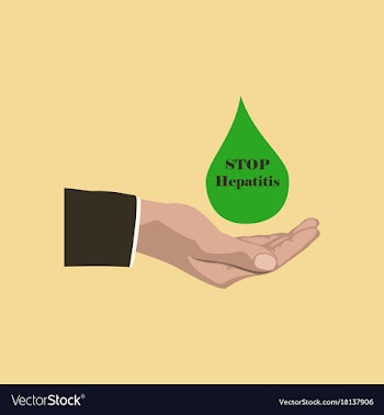Flat icon on theme world hepatitis day drop of vector image