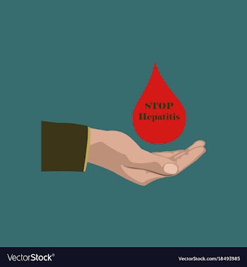 Flat icon on theme world hepatitis day drop of vector image