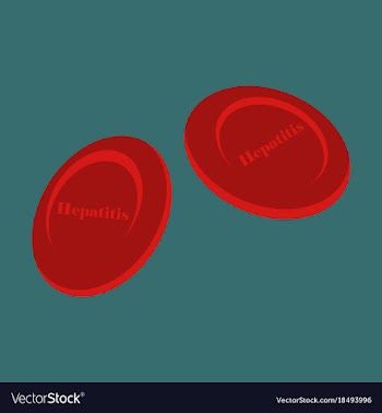 Flat icon on theme world hepatitis day hepatitis vector image