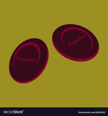 Flat icon on theme world hepatitis day hepatitis vector image