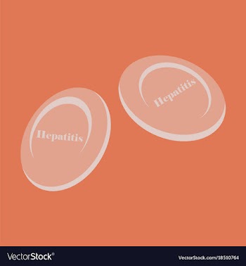 Flat icon on theme world hepatitis day hepatitis vector image