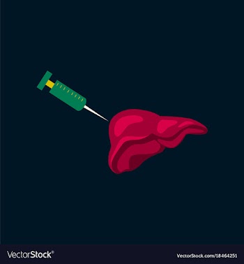 Flat icon on theme world hepatitis day syringe vector image