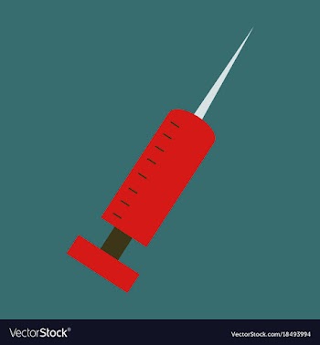 Flat icon on theme world hepatitis day syringe vector image