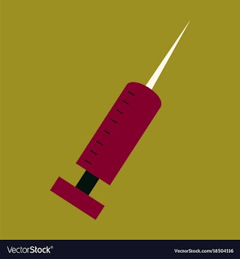 Flat icon on theme world hepatitis day syringe vector image
