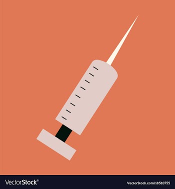 Flat icon on theme world hepatitis day syringe vector image
