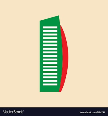 Flat icon on white background Arab hotel vector image