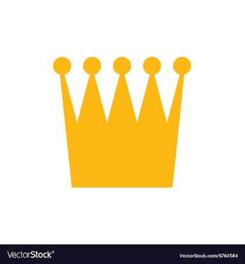 Flat icon on white background British crown vector image