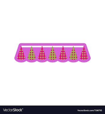 Flat icon on white background festive garland vector image