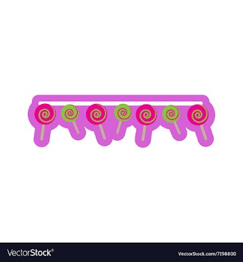 Flat icon on white background festive garland vector image