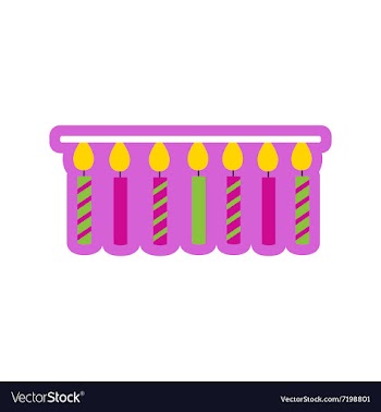 Flat icon on white background festive garland vector image