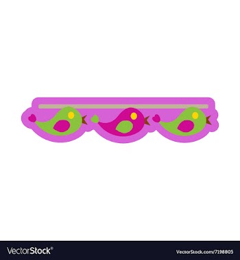 Flat icon on white background festive garland vector image