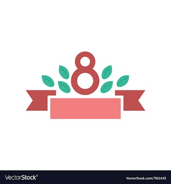 Flat icon on white background flowers garland vector image