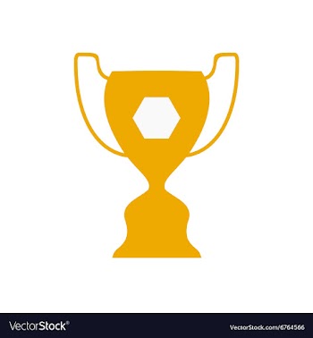 Flat icon on white background football cup vector image