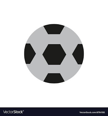 Flat icon on white background soccer ball vector image