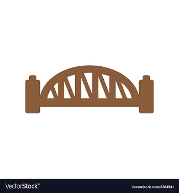 Flat icon on white background Sydney Harbour vector image
