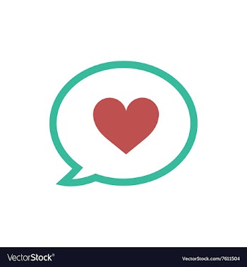 Flat icon on white background thinking cloud heart vector image