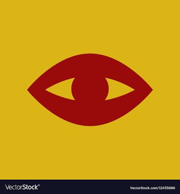 Flat icon puffy eye vector image