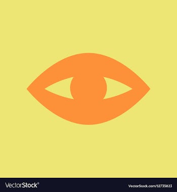Flat icon puffy eye vector image