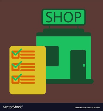 Flat icon shop form vector image