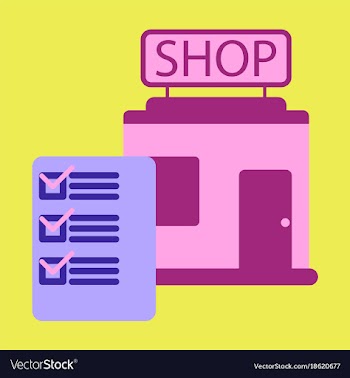 Flat icon shop form vector image
