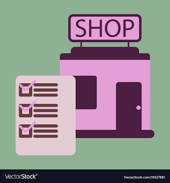 Flat icon shop form vector image
