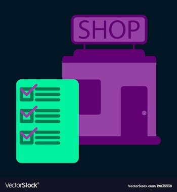 Flat icon shop form vector image