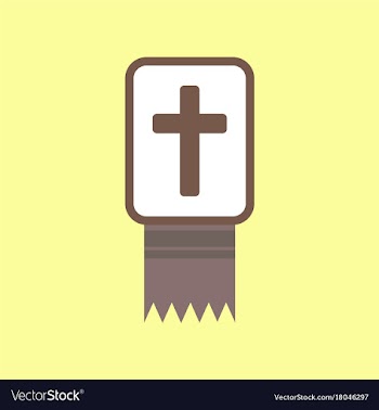 Flat icon stylish background bible book vector image