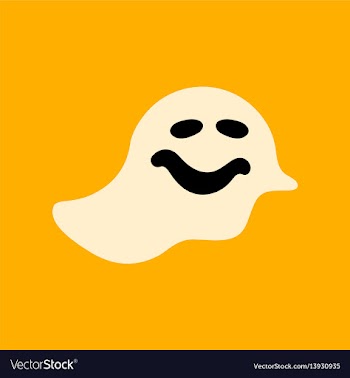Flat icon stylish background halloween ghost vector image