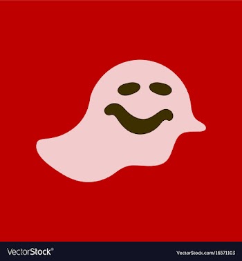 Flat icon stylish background halloween ghost vector image