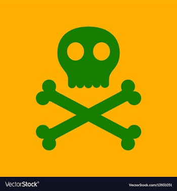 Flat icon stylish background halloween skull bones vector image