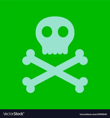 Flat icon stylish background halloween skull bones vector image