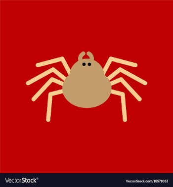 Flat icon stylish background halloween spider vector image
