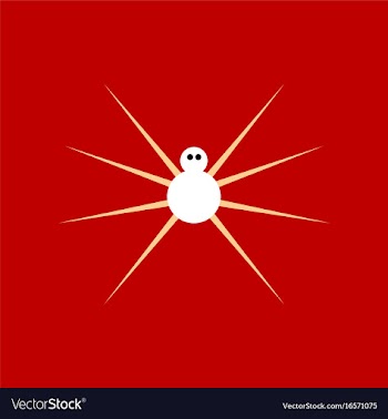 Flat icon stylish background halloween spider vector image