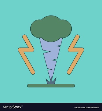 Flat icon stylish background natural disaster vector image