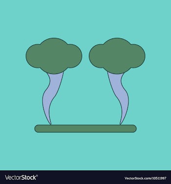 Flat icon stylish background natural disaster vector image