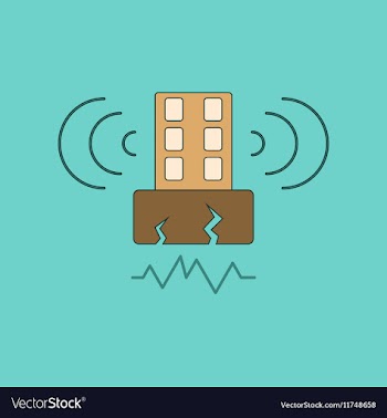 Flat icon stylish background natural disaster vector image