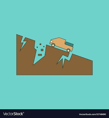 Flat icon stylish background natural disaster vector image
