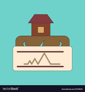 Flat icon stylish background natural disaster vector image