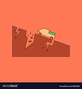 Flat icon stylish background natural disaster vector image