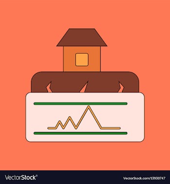 Flat icon stylish background natural disaster vector image