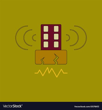 Flat icon stylish background natural disaster vector image