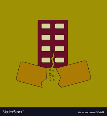 Flat icon stylish background natural disaster vector image