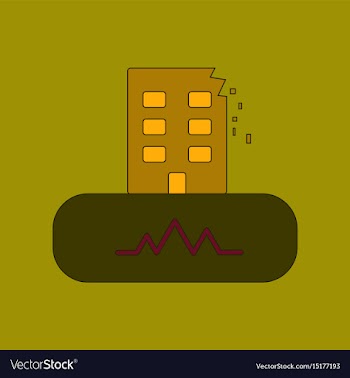 Flat icon stylish background natural disaster vector image