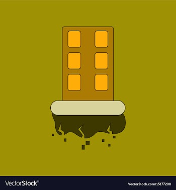 Flat icon stylish background natural disaster vector image