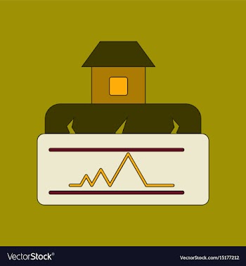 Flat icon stylish background natural disaster vector image