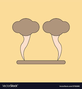 Flat icon stylish background natural disaster vector image