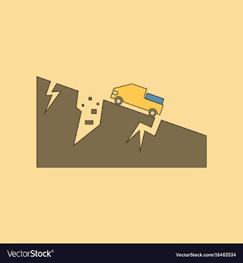 Flat icon stylish background natural disaster vector image