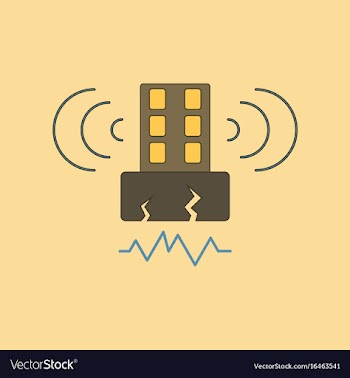 Flat icon stylish background natural disaster vector image