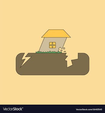 Flat icon stylish background natural disaster vector image